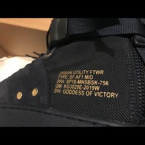 nike sf af1 obsidian